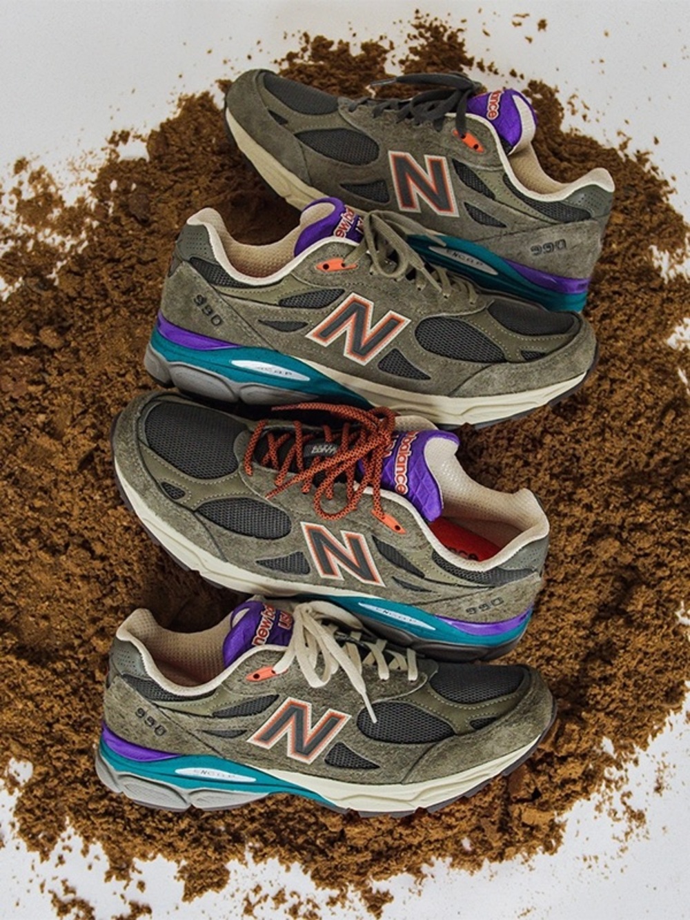New Balance 990v3 YCMC 10 made in USA olive Jordan Nike air max zoom running lot - Picture 2 of 13